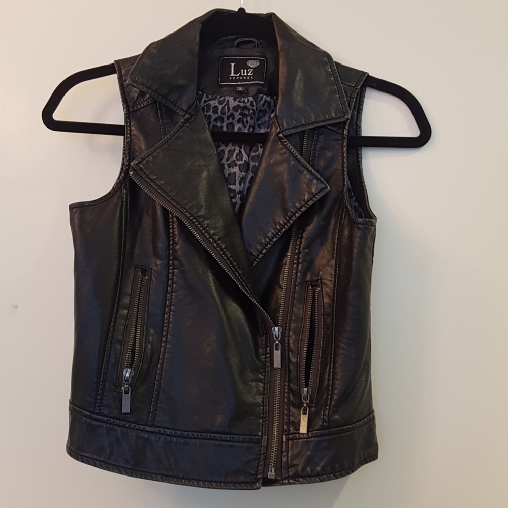 Leather vest
